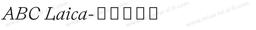 ABC Laica字体转换